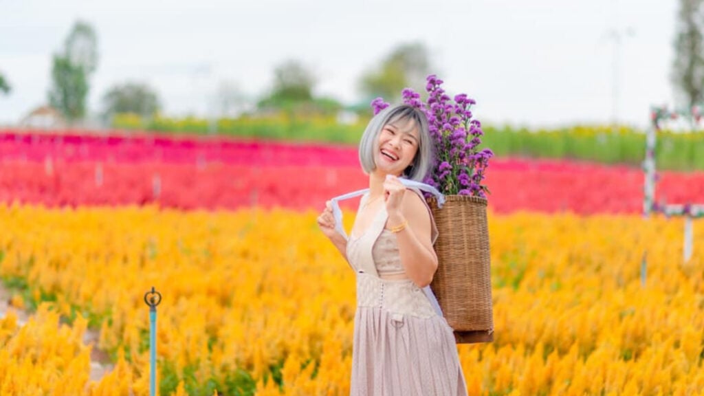 ที่เที่ยวอุดรฯ - สวนดอกไม้ ไร่สักนิด บ้านห้วยสำราญ (Ban Huai Samran)