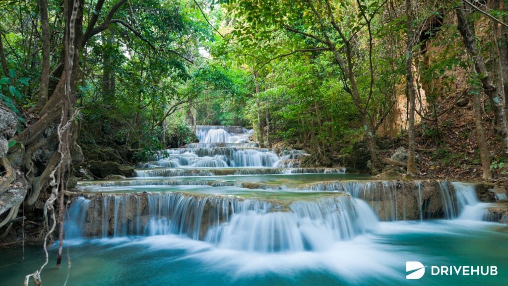 ที่เที่ยวกาญจนบุรี - น้ำตกเอราวัณ (Erawan Falls)
