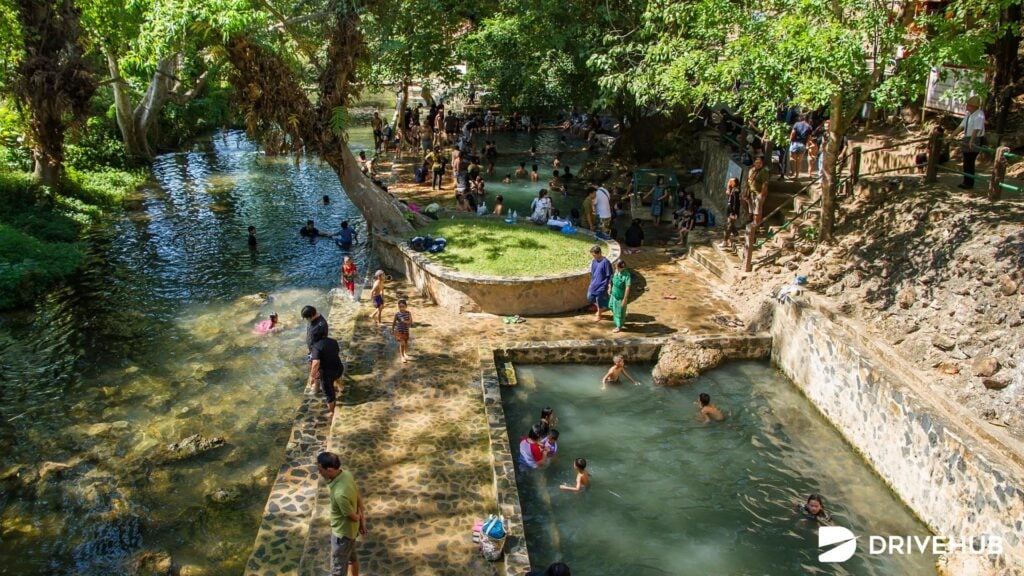 ที่เที่ยวกาญจนบุรี - บ่อน้ำพุร้อนหินดาด (Hin Dat Hot Spring)  
