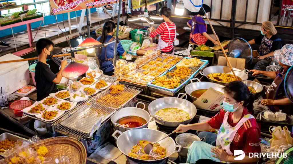 ที่เที่ยวนครปฐม - ตลาดน้ำวัดลำพญา (Wat Lam Phaya Floating Market)  