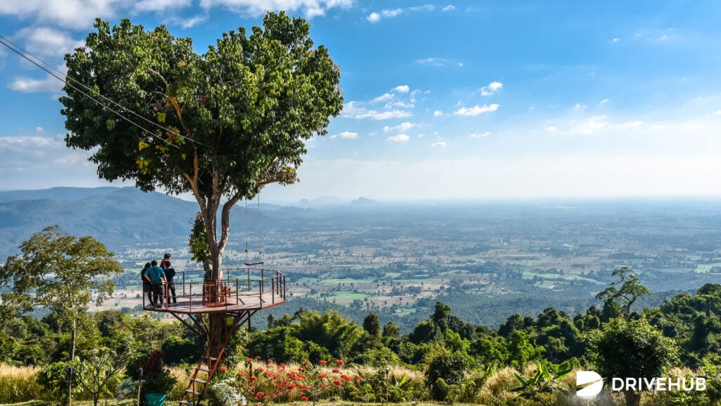 ที่เที่ยวพิษณุโลก - ต้นไม้รูปหัวใจ เนินมะปราง (Heart Tree House)  